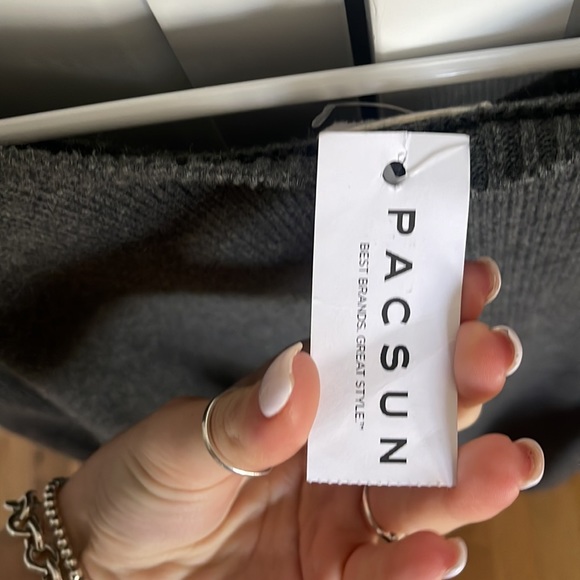 John Galt Dark Gray Nikki V-Neck Sweater - Picture 3 of 4